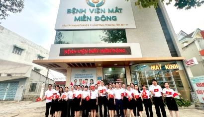 BỆNH VIỆN MẮT MIỀN ĐÔNG CHÀO MỪNG ĐẠI LỄ 30/4-1/5