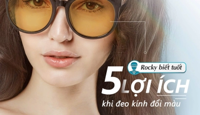 5 LỢI ÍCH KHI ĐEO KÍNH ĐỔI MÀU