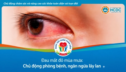 Đau mắt đỏ mùa mưa: Chủ động phòng bệnh, ngăn ngừa lây lan