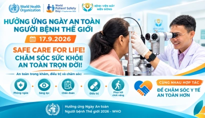 Hưởng ứng Ngày An toàn Người bệnh 17/9/2026 | Bệnh viện Mắt Miền Đông