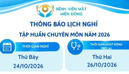 THÔNG BÁO LỊCH NGHỈ TẬP HUẤN CHUYÊN MÔN 2026