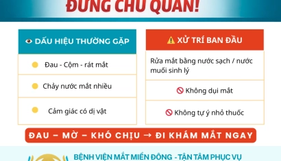 SƠ CỨU KHI BỊ TRẦY XƯỚC MẮT – TUYỆT ĐỐI KHÔNG CHỦ QUAN